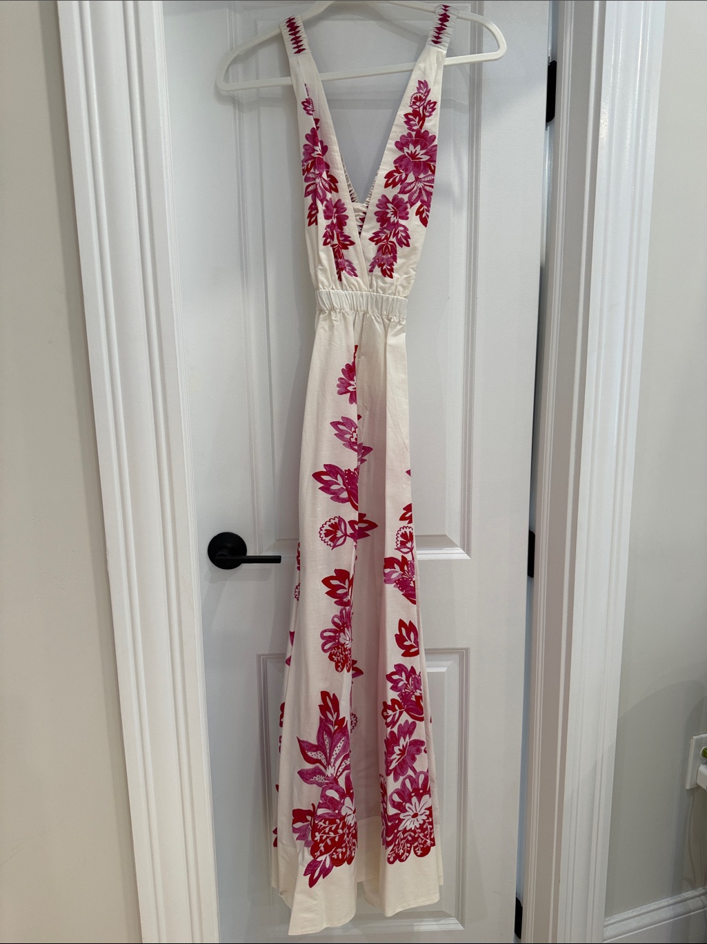 Farm Rio Flowerful Birds Off White Midi Dress